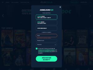 Playzilla Registrierung